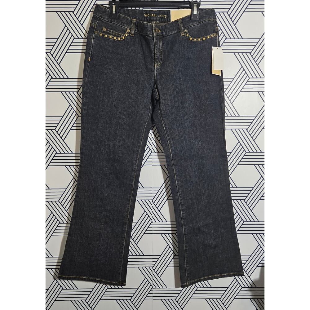 NWT Michael Kors Low Rise Bootcut Stretch Jeans size 10P